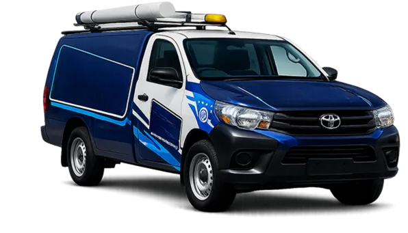 Our drain service van out on a Mount Druitt job