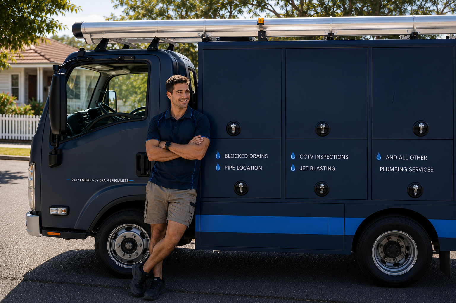 Plumber with Mount Druitt Blocked Drains van